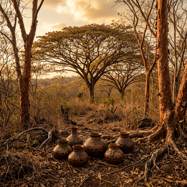 Ancestral Chorotega Pottery in Guanacaste Dry Forest