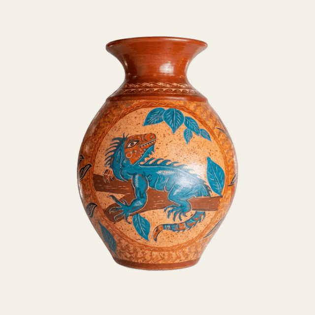 Vaso de la Iguana Esmeralda