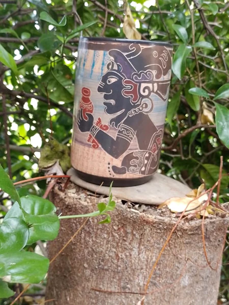 Vaso Ceremonial del Guerrero Maya